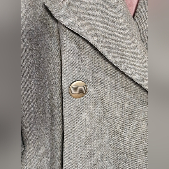 VTG LA VOGUE Brown Wool Trenchcoat - Picture 3 of 10